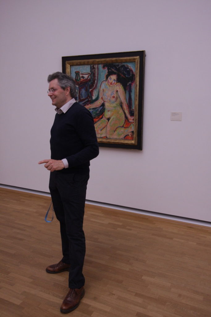 Michiel Kersten geeft rondleiding in Museum Folkwang in Essen